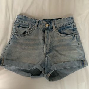 Pac-sun Light Wash Denim Shorts